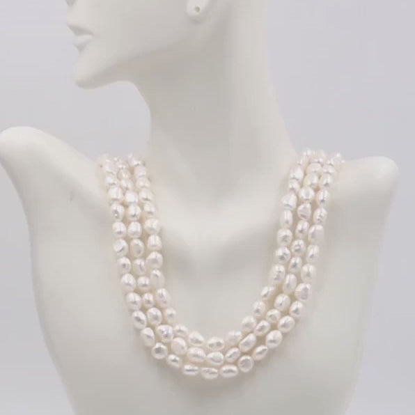 Water Pearls 16-22 Inches Necklace 