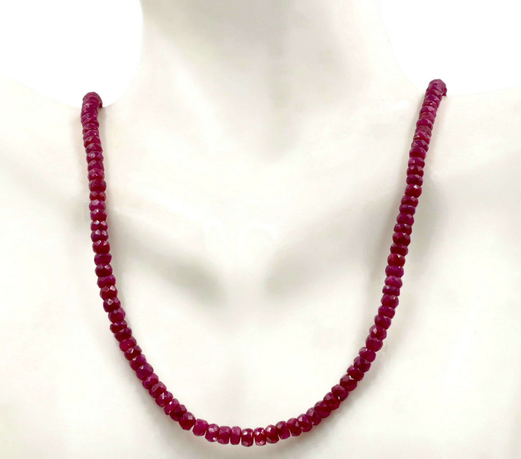 Authentic Ruby Necklace: Indian Jewelry Craftsmanship