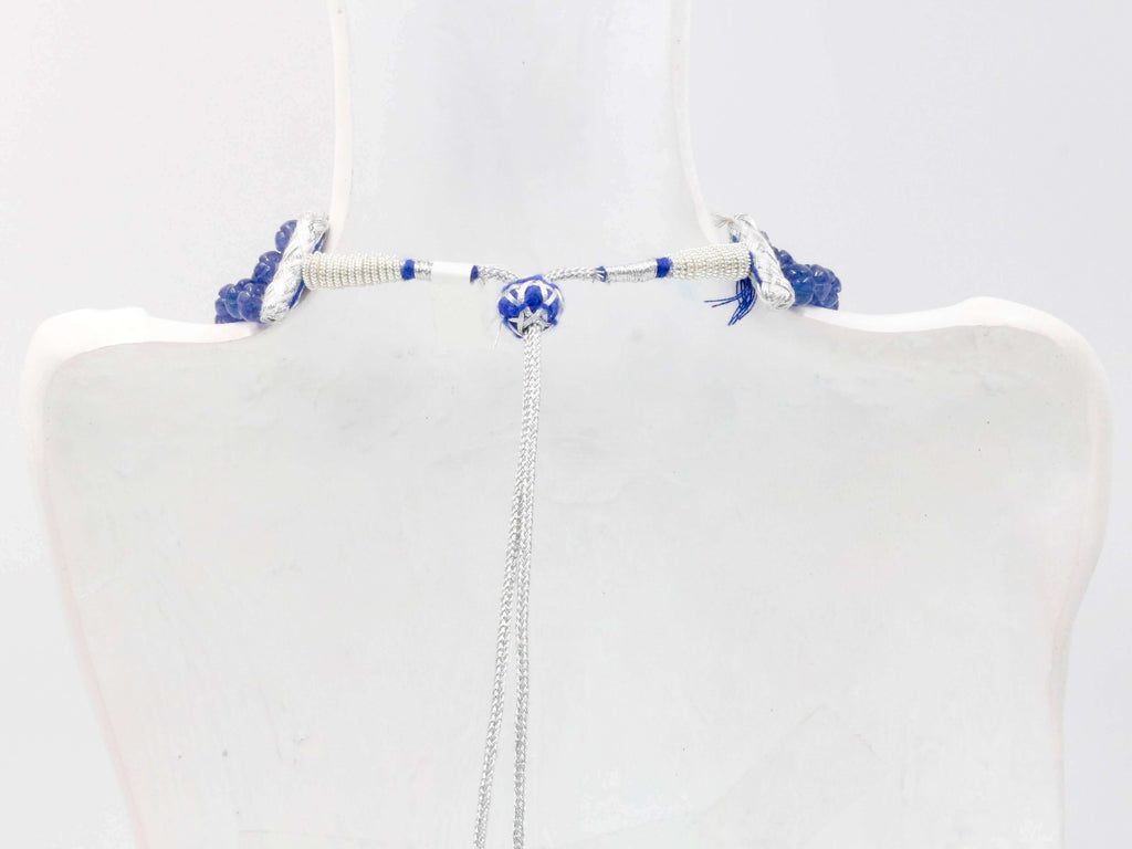 Indian Necklace with Tanzanite Beads: Exquisite Detail