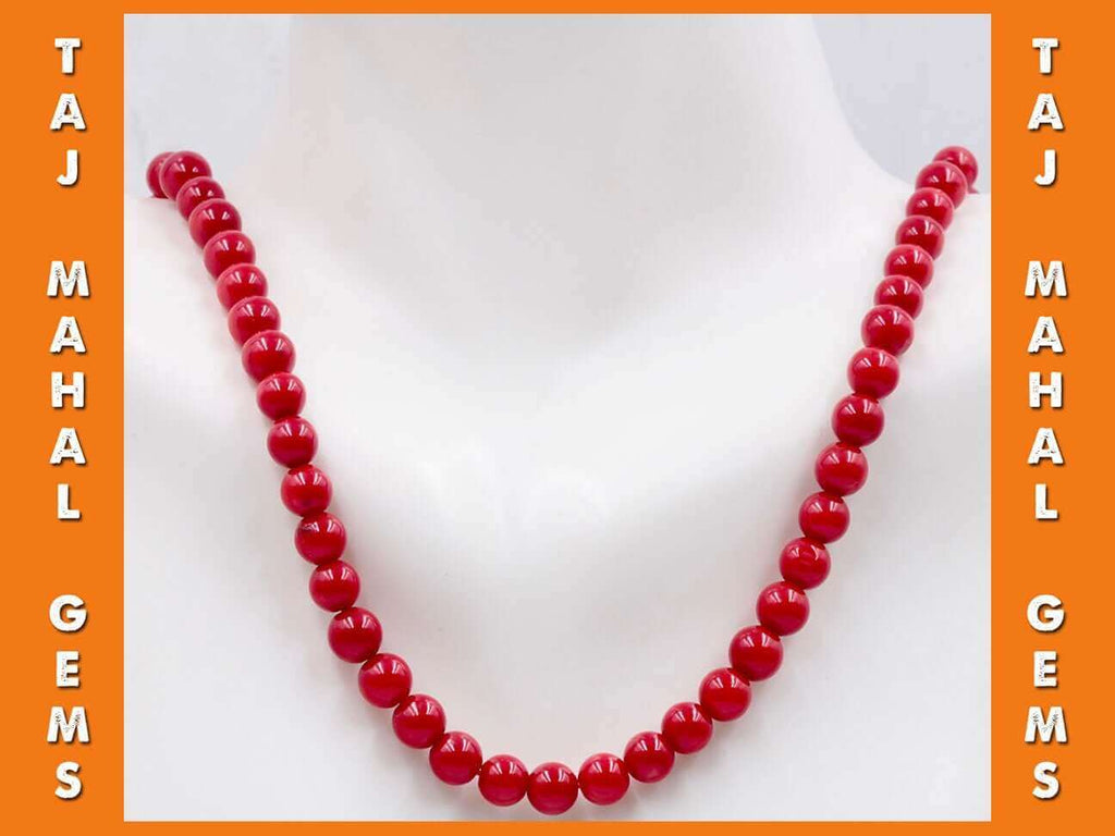 2mm 3mm Small Red Coral Necklace, Tiny Single Strand Dyed Red Coral Beaded  Necklace, Man-made Coral Necklace, Tiny Round Coral Beads -  Canada